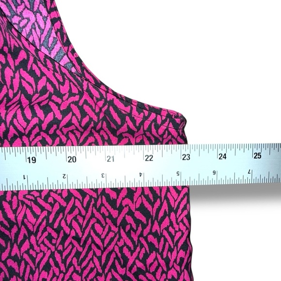 VINCE CAMUTO Ikat Print Cowl Neck Sleeveless Top - XL Wild Petunia - Picture 9 of 12